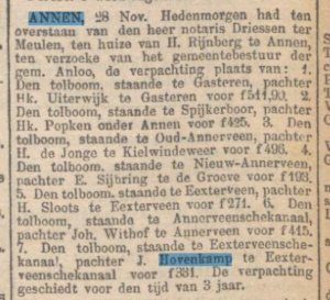 1908-11-28 Gemeente tol pacht Rijnberg
